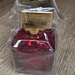 Elegant Red and Gold Empty New Perfume Bottle